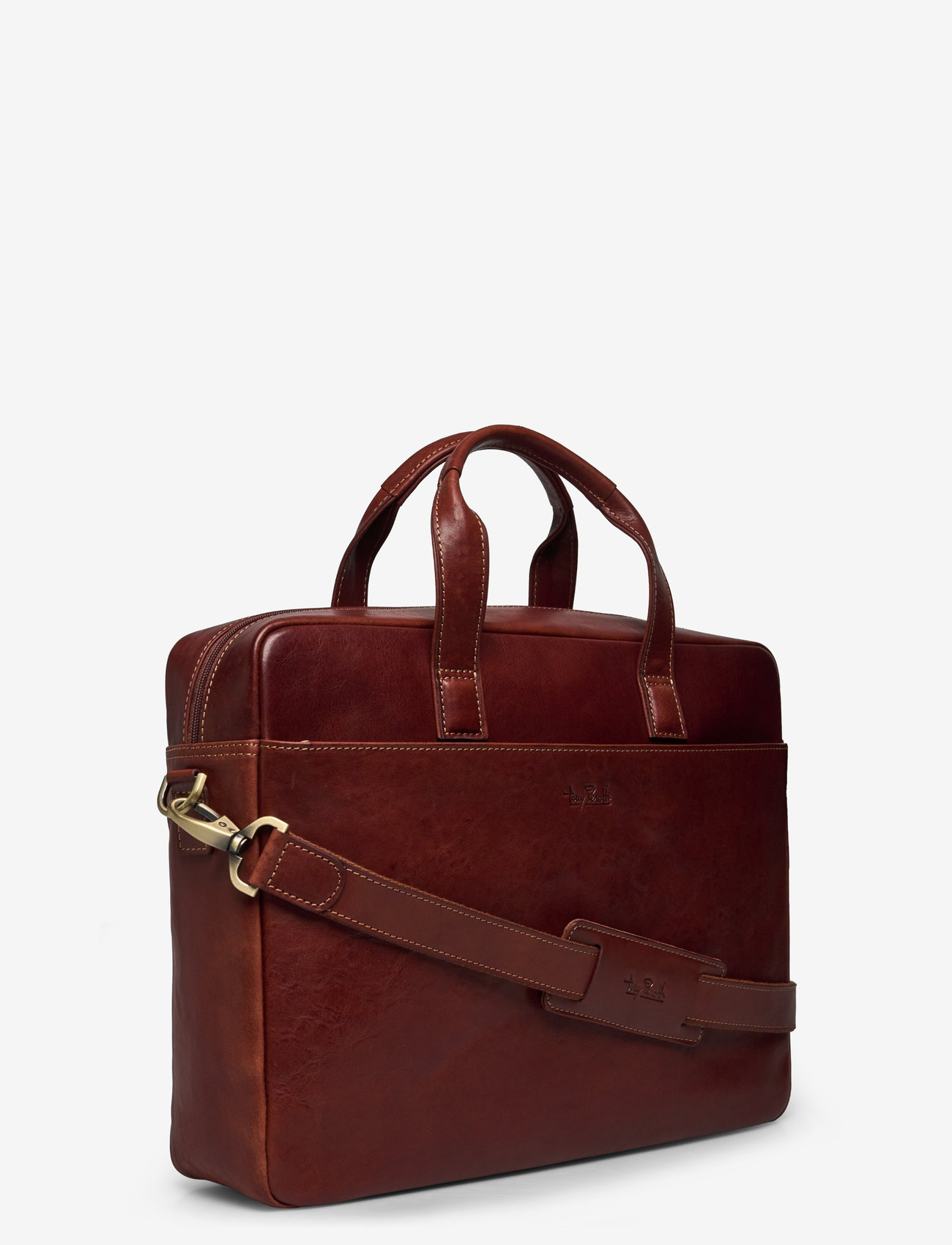 Tony Perotti - 1 Compartment Laptop Bag - igapäevane stiil - dark brown - 2