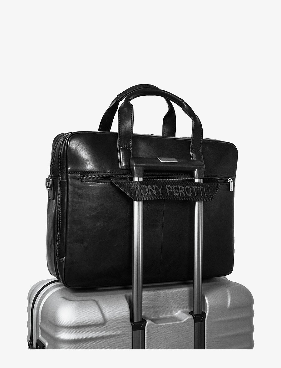 Tony Perotti - 2 Compartment Laptop Briefcase - alltags-style - black - 2