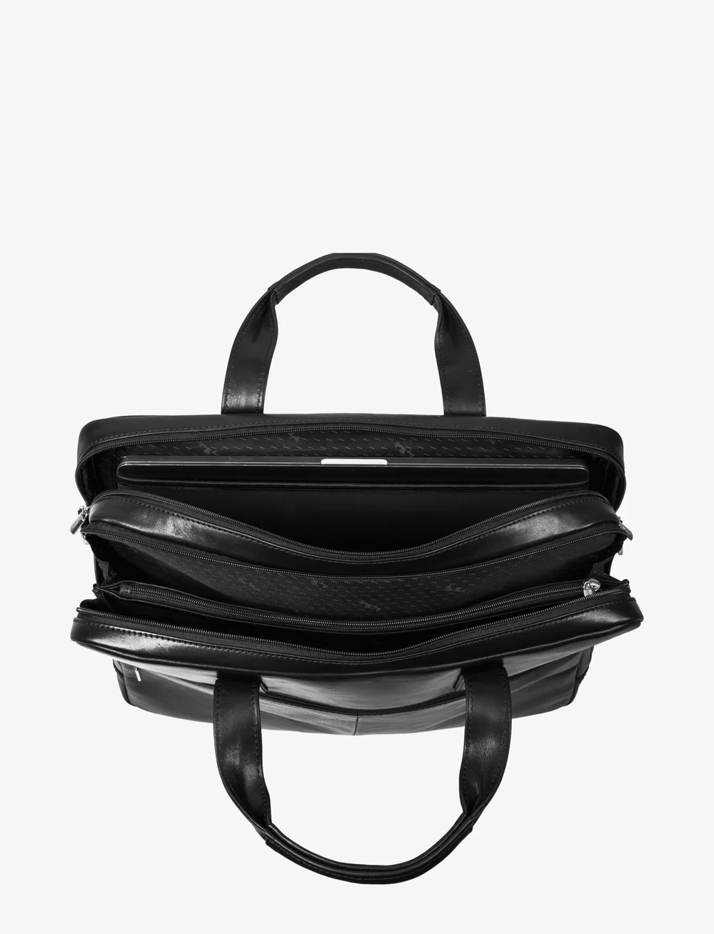 Tony Perotti - 2 Compartment Laptop Briefcase - igapäevane stiil - black - 4