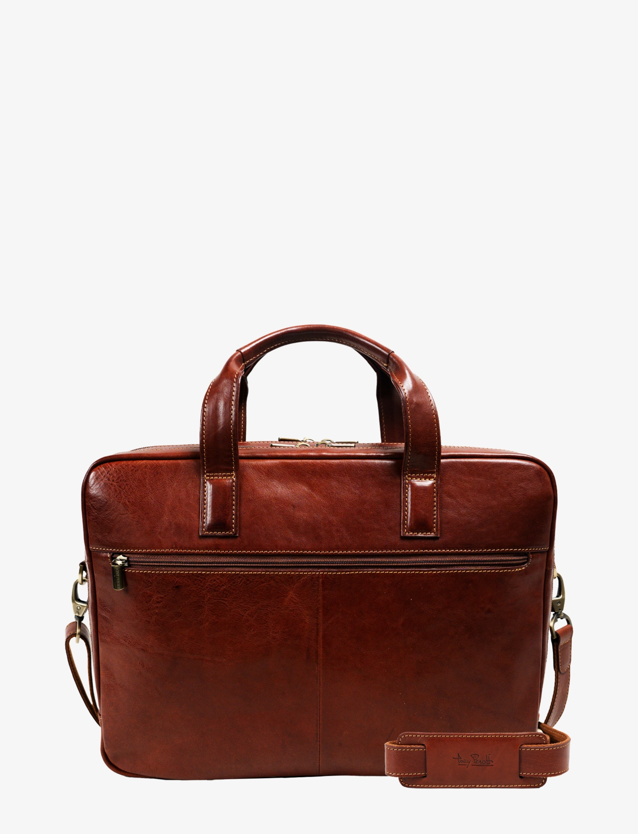 Tony Perotti - 2 Compartment Laptop Briefcase - alltags-style - dark brown - 1