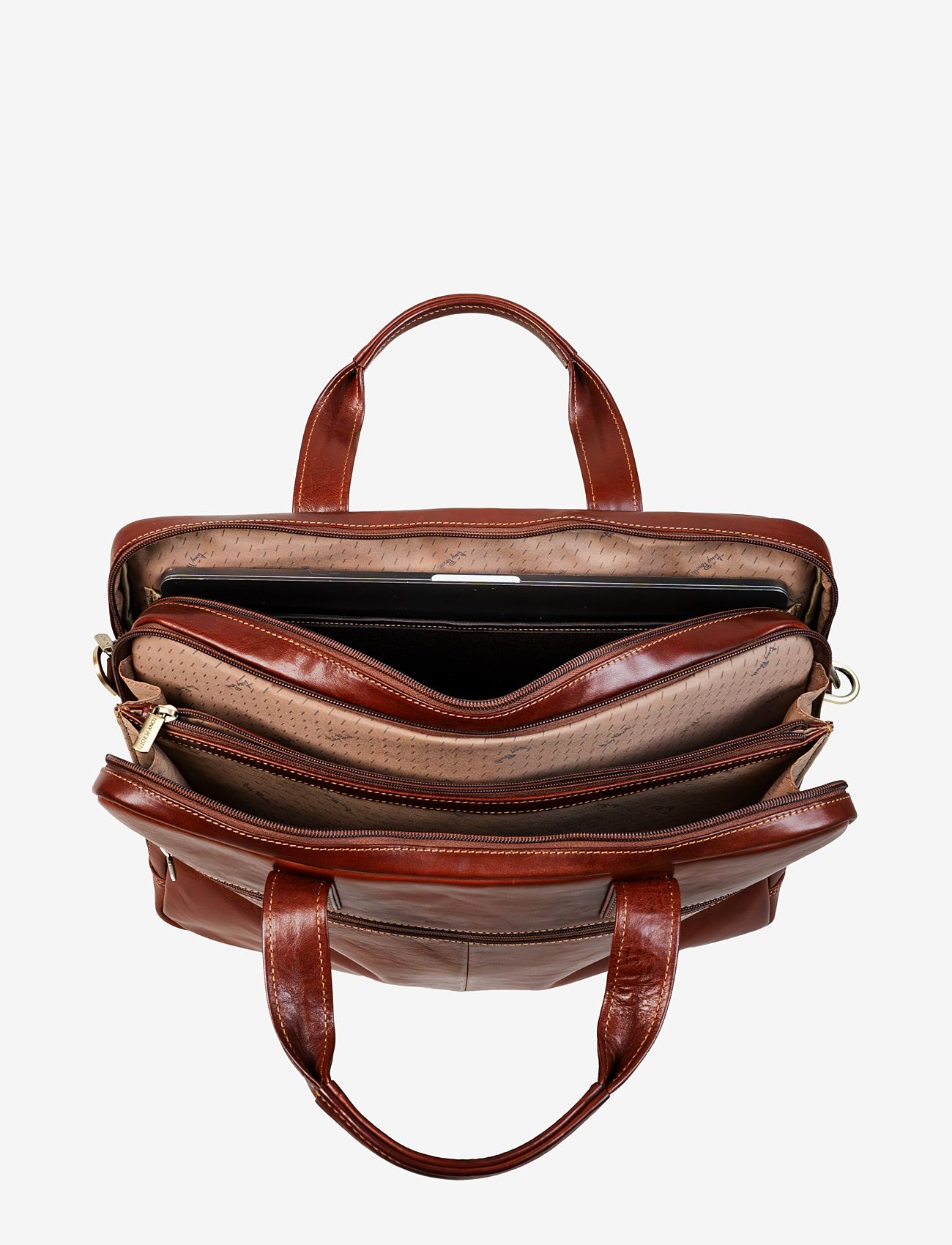 Tony Perotti - 2 Compartment Laptop Briefcase - vardagsstil - dark brown - 2