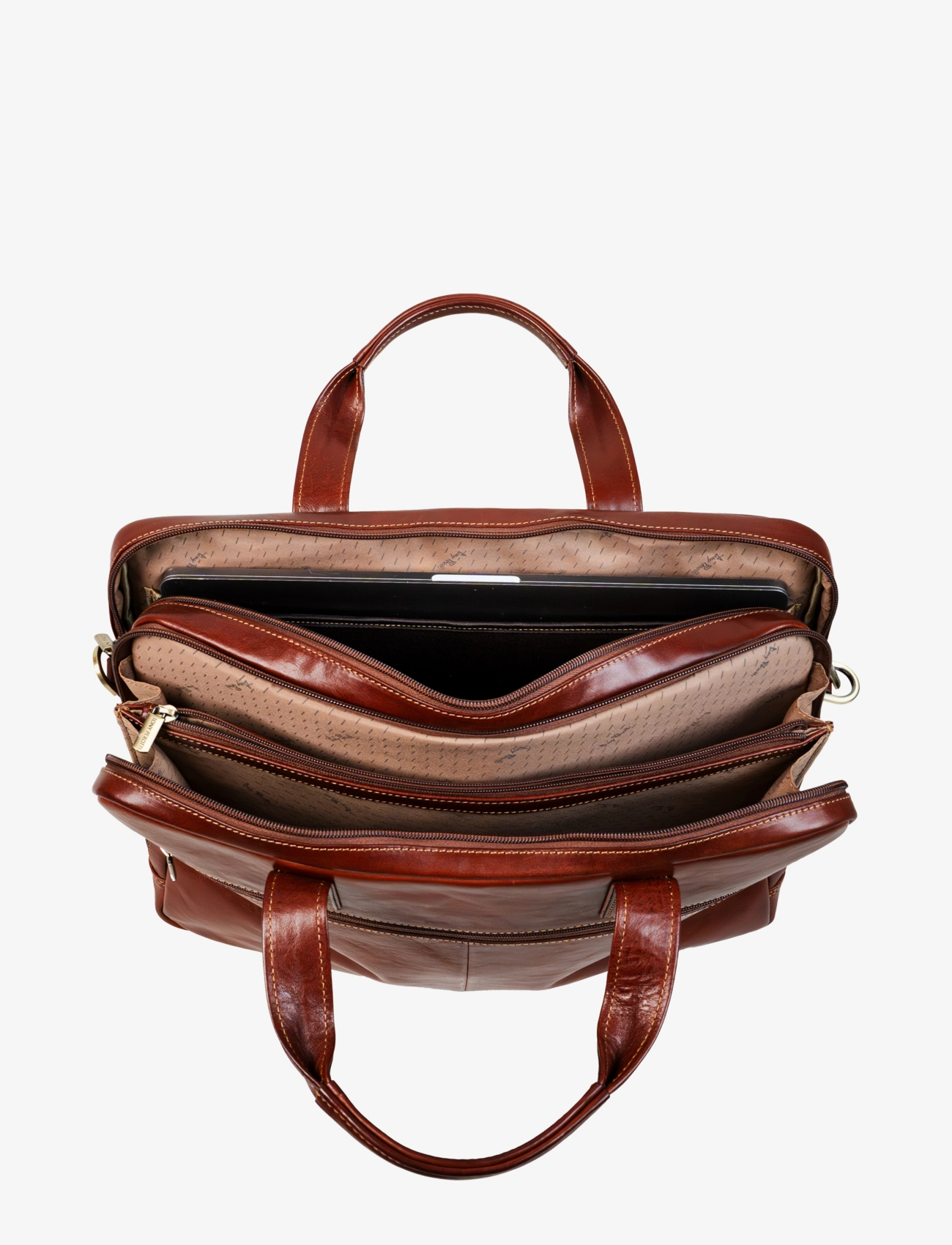 Tony Perotti - 2 Compartment Laptop Briefcase - alltags-style - dark brown - 2