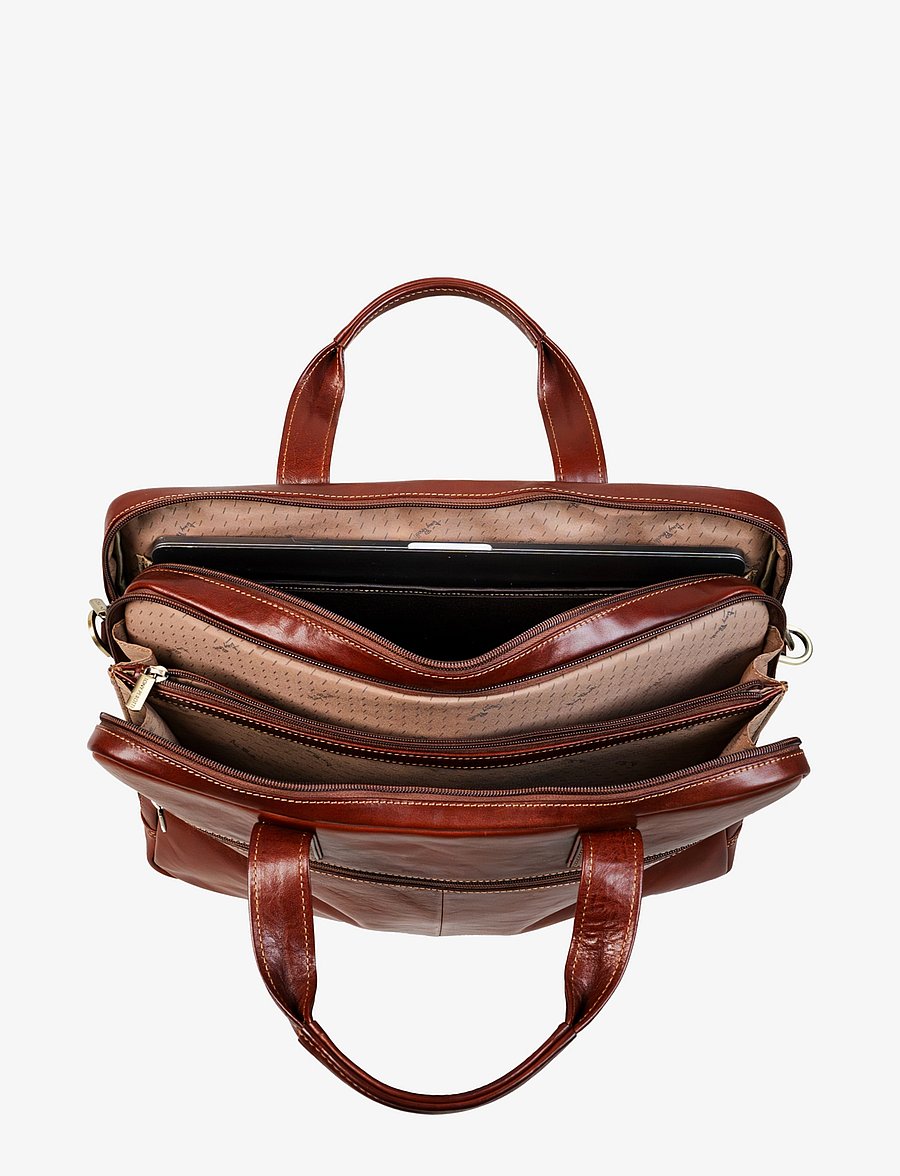 Tony Perotti - 2 Compartment Laptop Briefcase - alltags-style - dark brown - 2