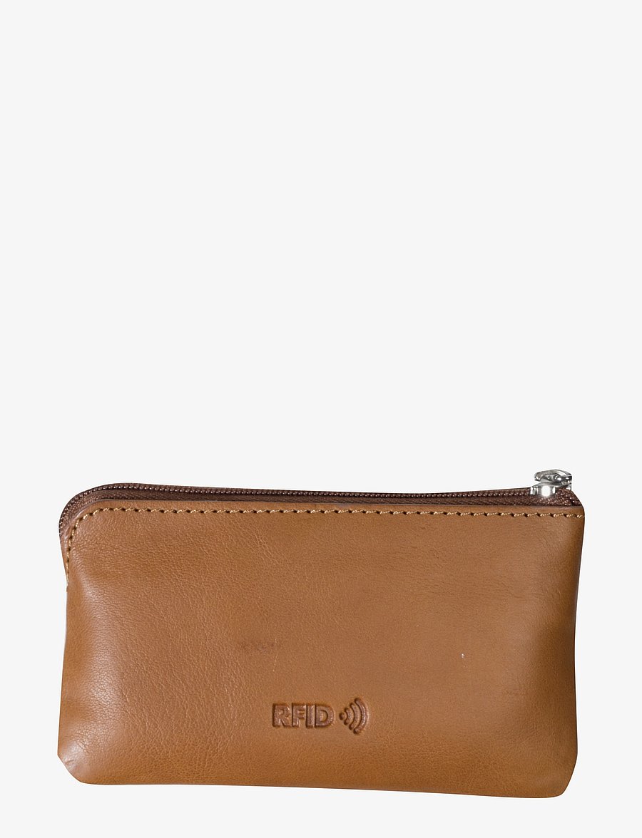Tony Perotti - Key pouch with zipper and coin pocket - punge - cognac - 1