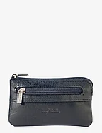 Key pouch with zipper and coin pocket - BLACK