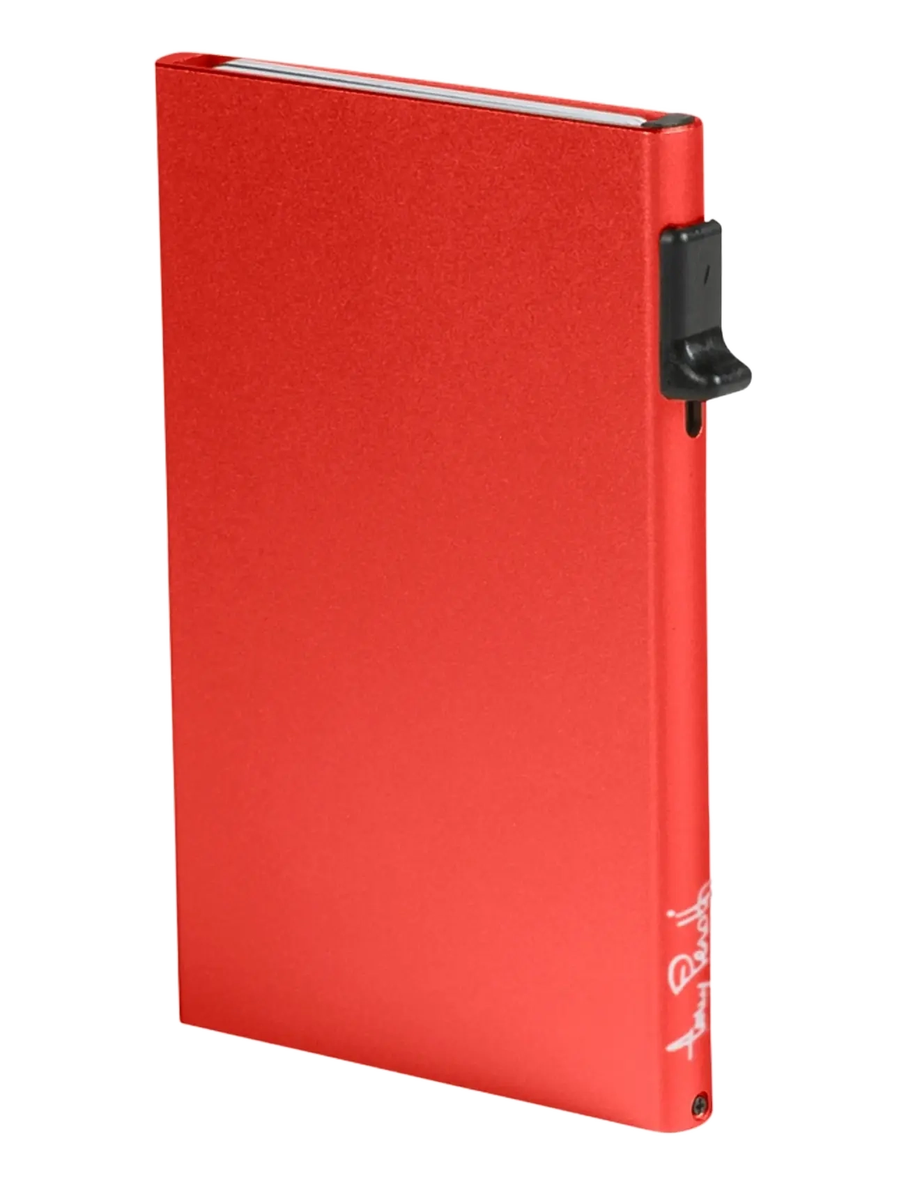 Tony Perotti Furbo Single Aluminum Cardholder, Mænd, Aluminium Kortholder, Rød, Str: ONE SIZE
