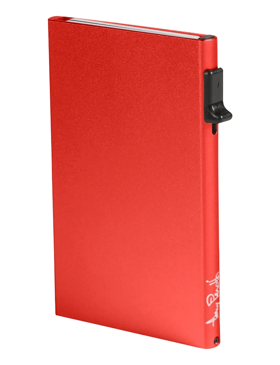 Tony Perotti - Furbo single Aluminum cardholder - porte-cartes - red - 0