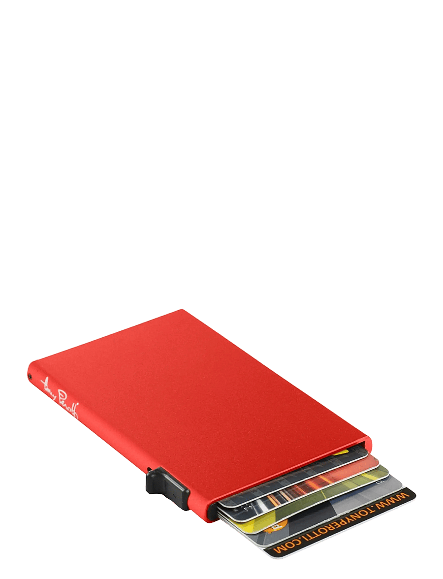 Tony Perotti - Furbo single Aluminum cardholder - porte-cartes - red - 1