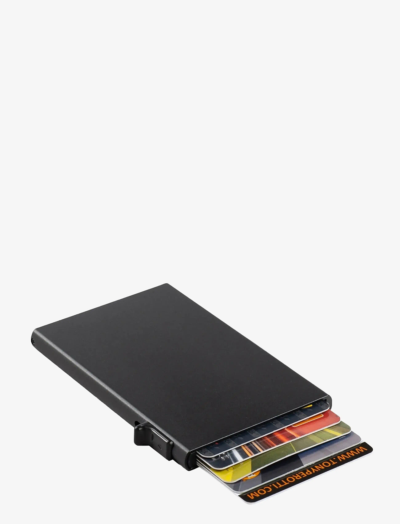 Tony Perotti - Furbo single Aluminum cardholder - kortholdere - black - 1