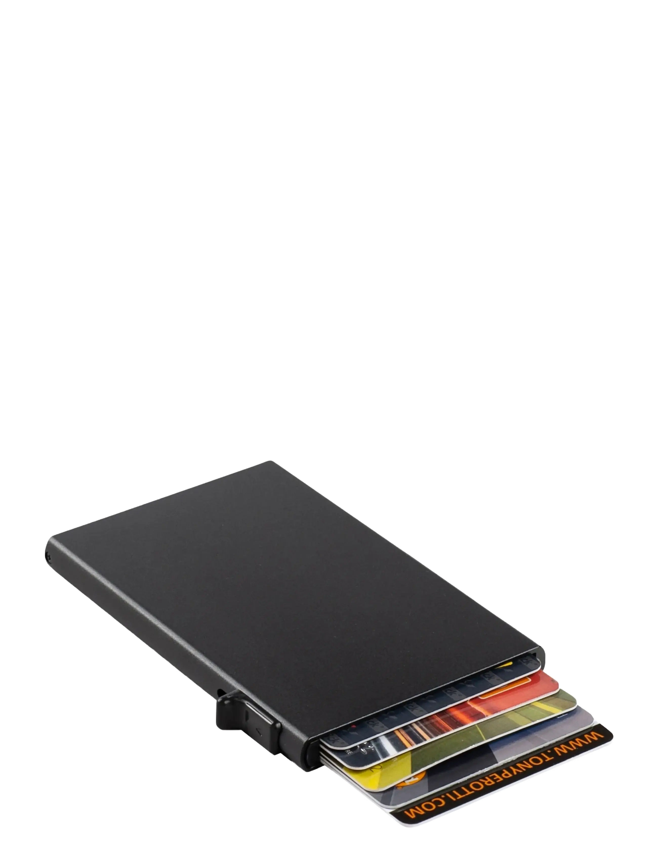 Tony Perotti - Furbo single Aluminum cardholder - black - 1