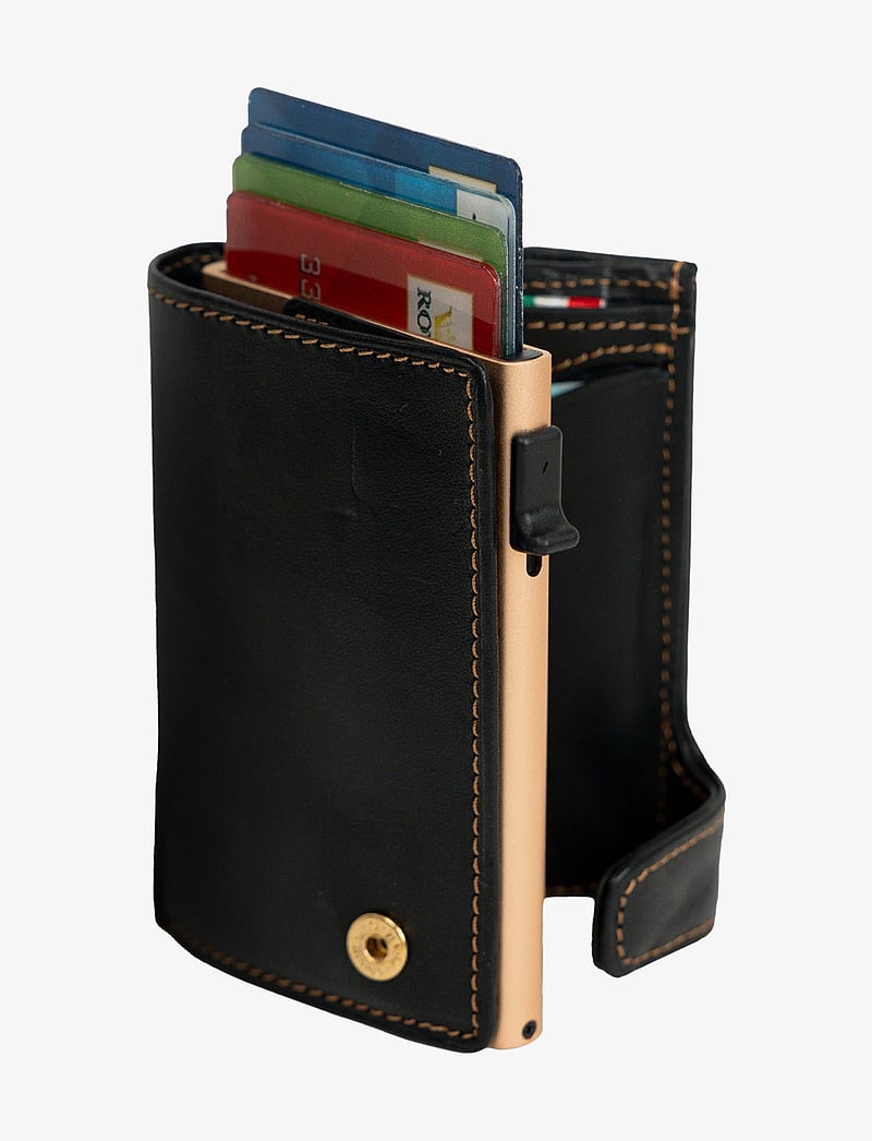 Tony Perotti - Furbo cardholder w/ banknote and coin pocket - kartenetuis - black - 0