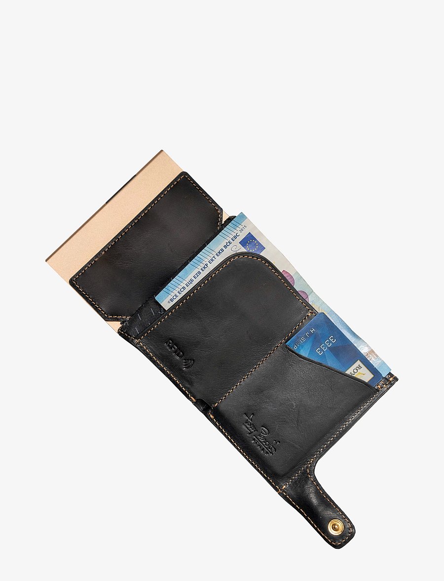 Tony Perotti - Furbo cardholder w/ banknote and coin pocket - porte-cartes - black - 5