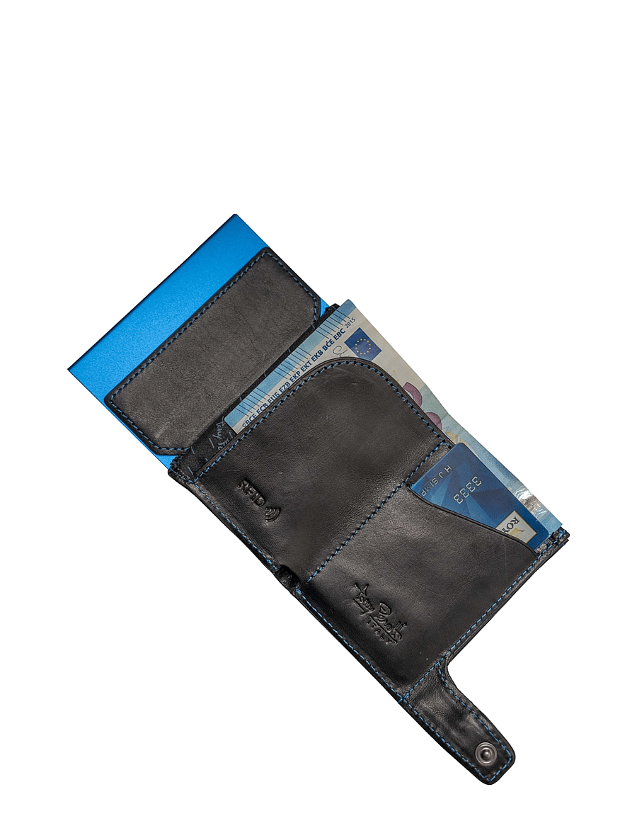 Tony Perotti - Furbo cardholder w/ banknote and coin pocket - porte-cartes - black - 5