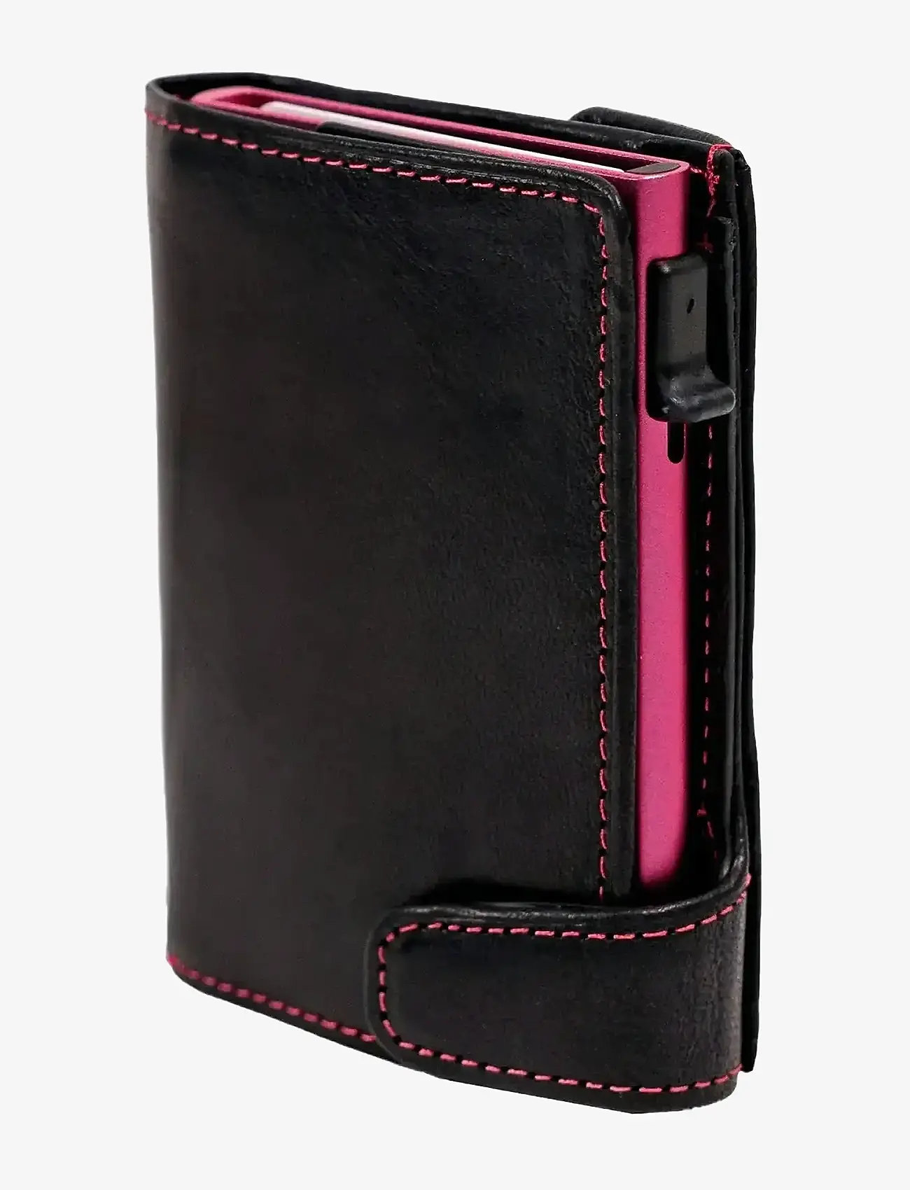 Tony Perotti - Furbo cardholder w/ banknote and coin pocket - wallets & cases - funchsia/schwarz - 0