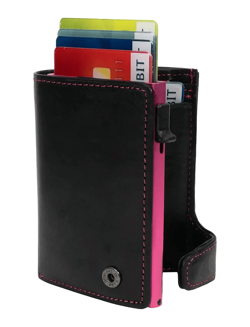 Tony Perotti - Furbo cardholder w/ banknote and coin pocket - brieftaschen und taschen - funchsia/schwarz - 1