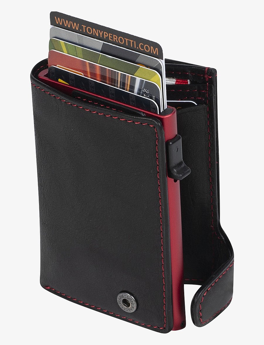 Tony Perotti - Furbo cardholder w/ banknote and coin pocket - porte-cartes - black - 0
