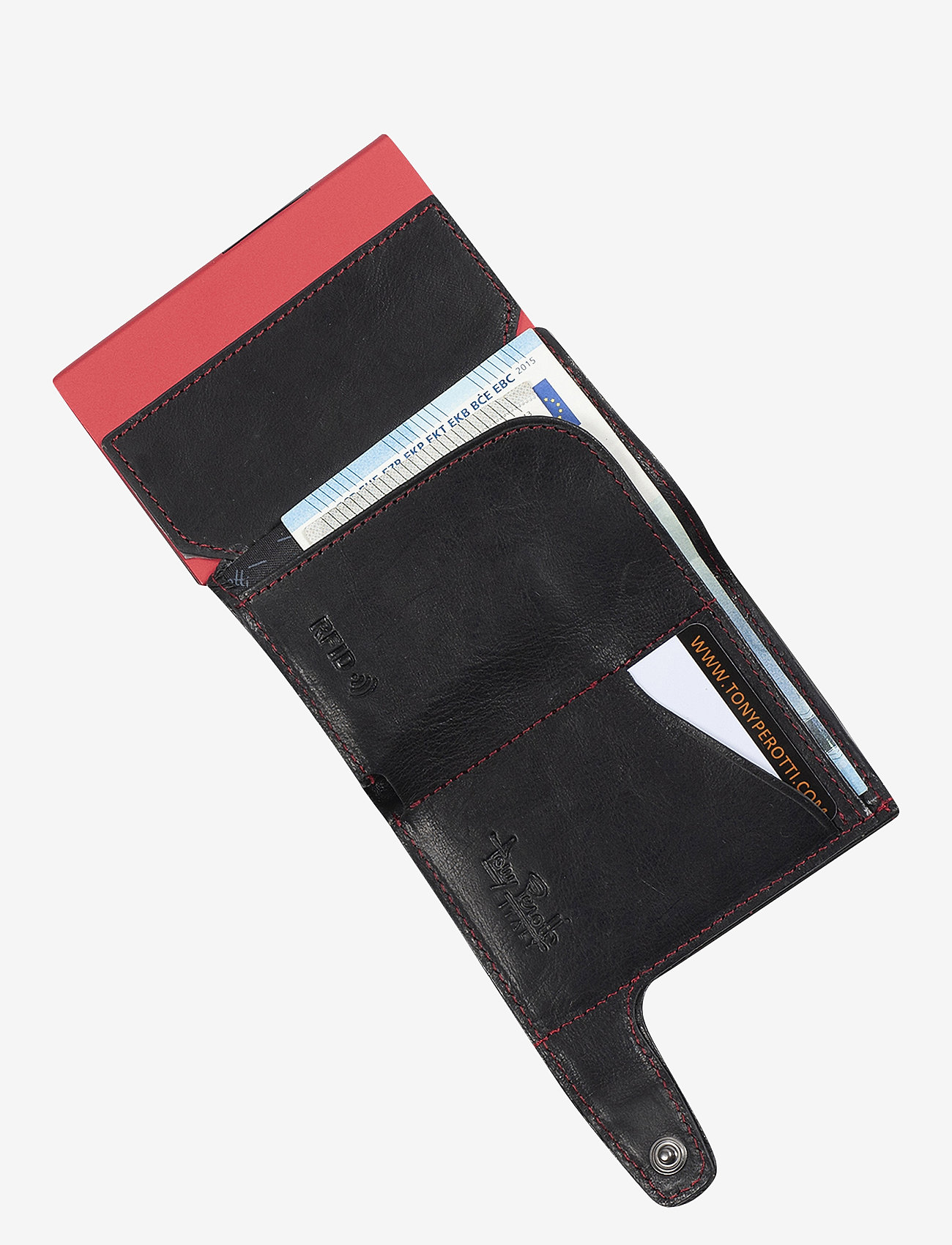 Tony Perotti - Furbo cardholder w/ banknote and coin pocket - kaarditaskud - black - 5