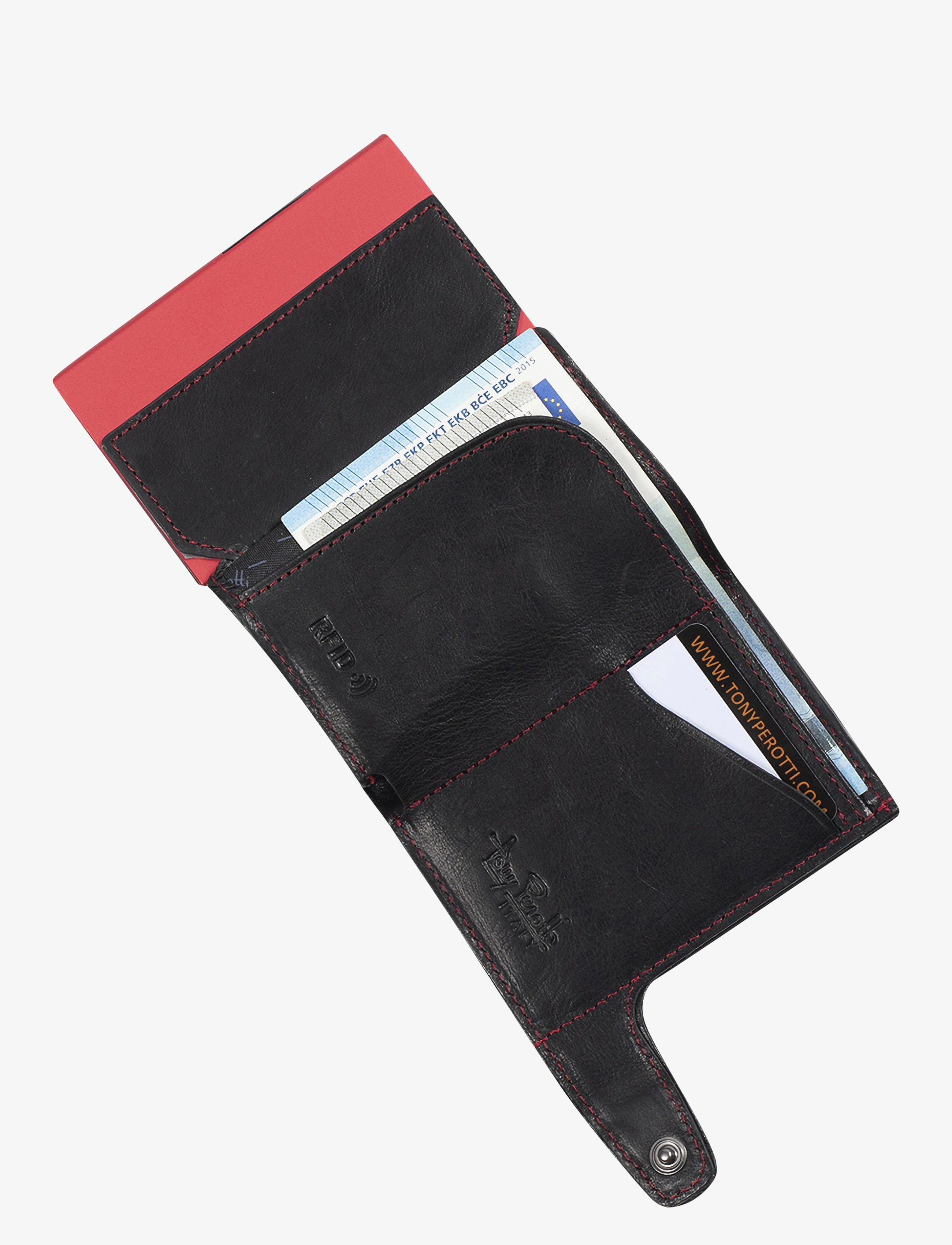 Tony Perotti - Furbo cardholder w/ banknote and coin pocket - porte-cartes - black - 5
