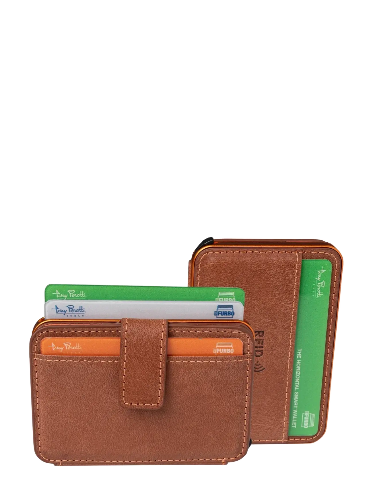 Tony Perotti - Furbo Evo standard with banknote compartment - brieftaschen und taschen - dark brown - 4