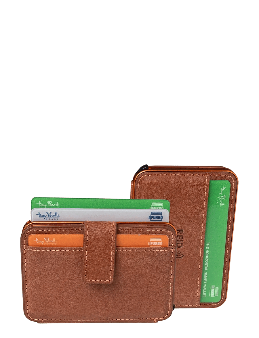Tony Perotti - Furbo Evo standard with banknote compartment - brieftaschen und taschen - dark brown - 4
