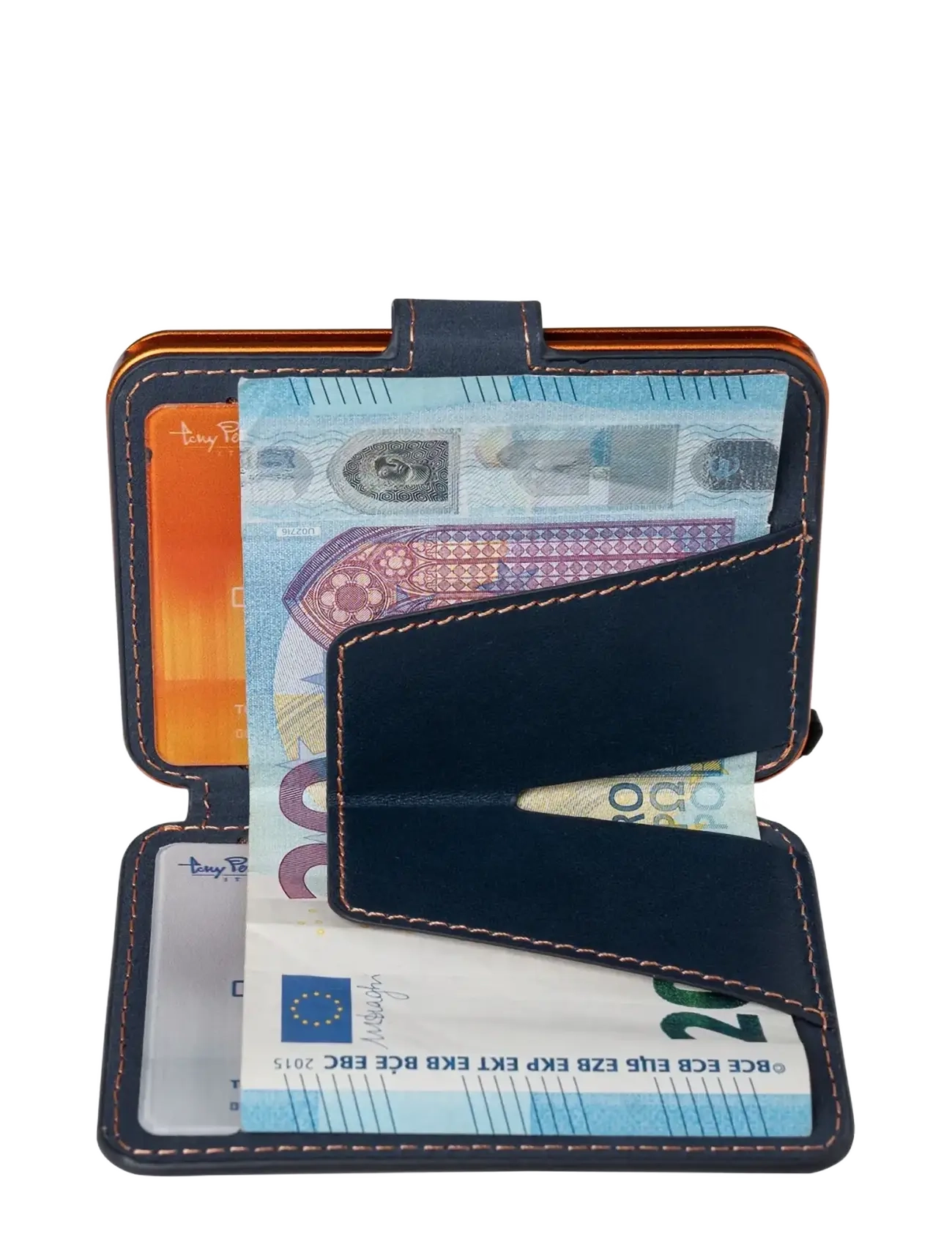 Tony Perotti - Furbo Evo standard with banknote compartment - brieftaschen und taschen - blue - 1
