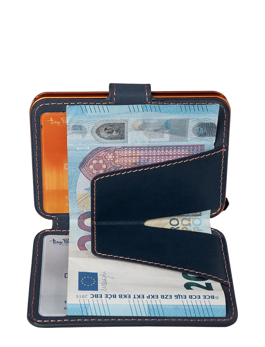 Tony Perotti - Furbo Evo standard with banknote compartment - brieftaschen und taschen - blue - 1