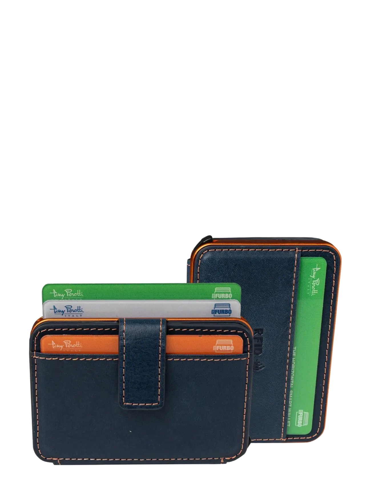Tony Perotti - Furbo Evo standard with banknote compartment - brieftaschen und taschen - blue - 4
