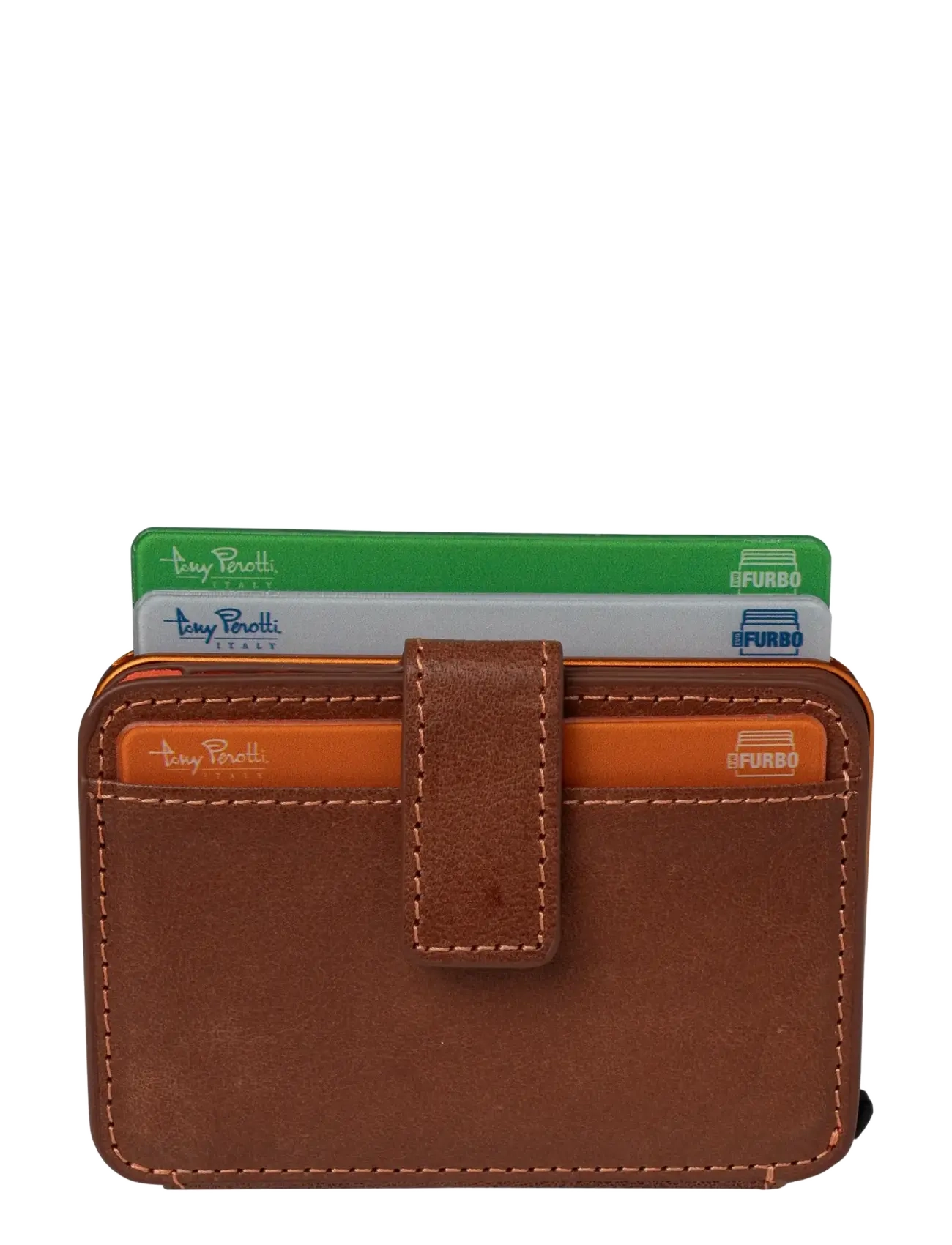 Tony Perotti - Furbo Evo Large with banknote and coin compartment - plånböcker & fodral - dark brown - 0
