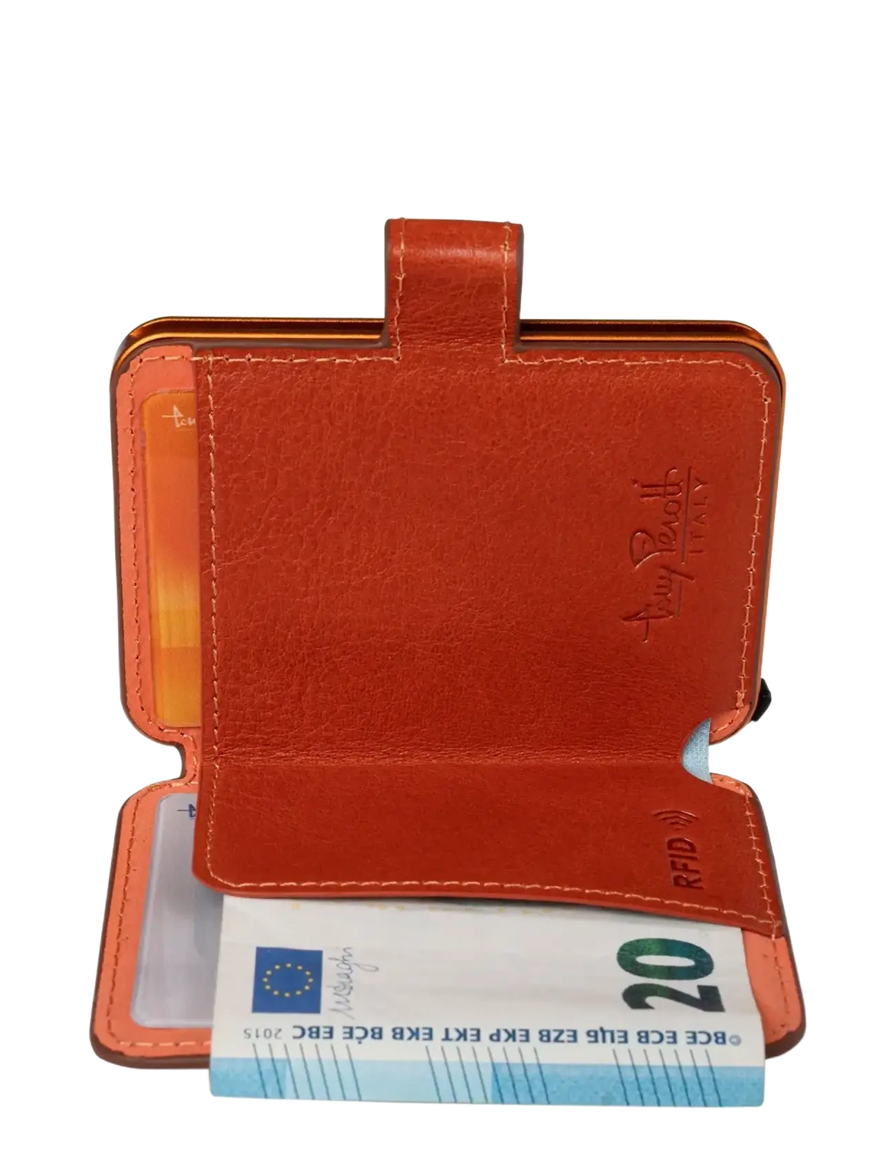 Tony Perotti - Furbo Evo Large with banknote and coin compartment - plånböcker & fodral - dark brown - 1