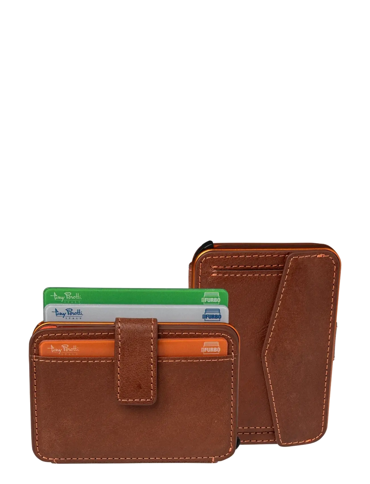 Tony Perotti - Furbo Evo Large with banknote and coin compartment - plånböcker & fodral - dark brown - 5