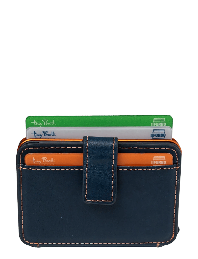 Tony Perotti - Furbo Evo Large with banknote and coin compartment - plånböcker & fodral - blue - 0