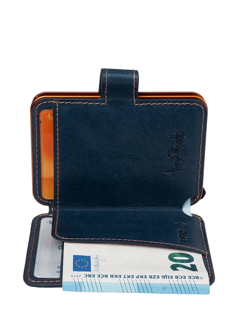 Tony Perotti - Furbo Evo Large with banknote and coin compartment - plånböcker & fodral - blue - 1