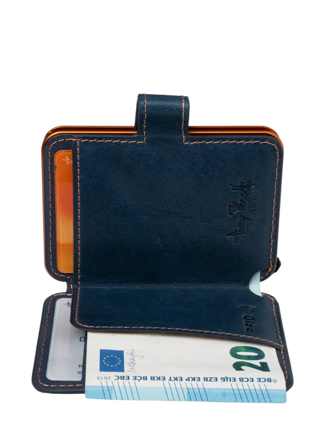Tony Perotti - Furbo Evo Large with banknote and coin compartment - plånböcker & fodral - blue - 1