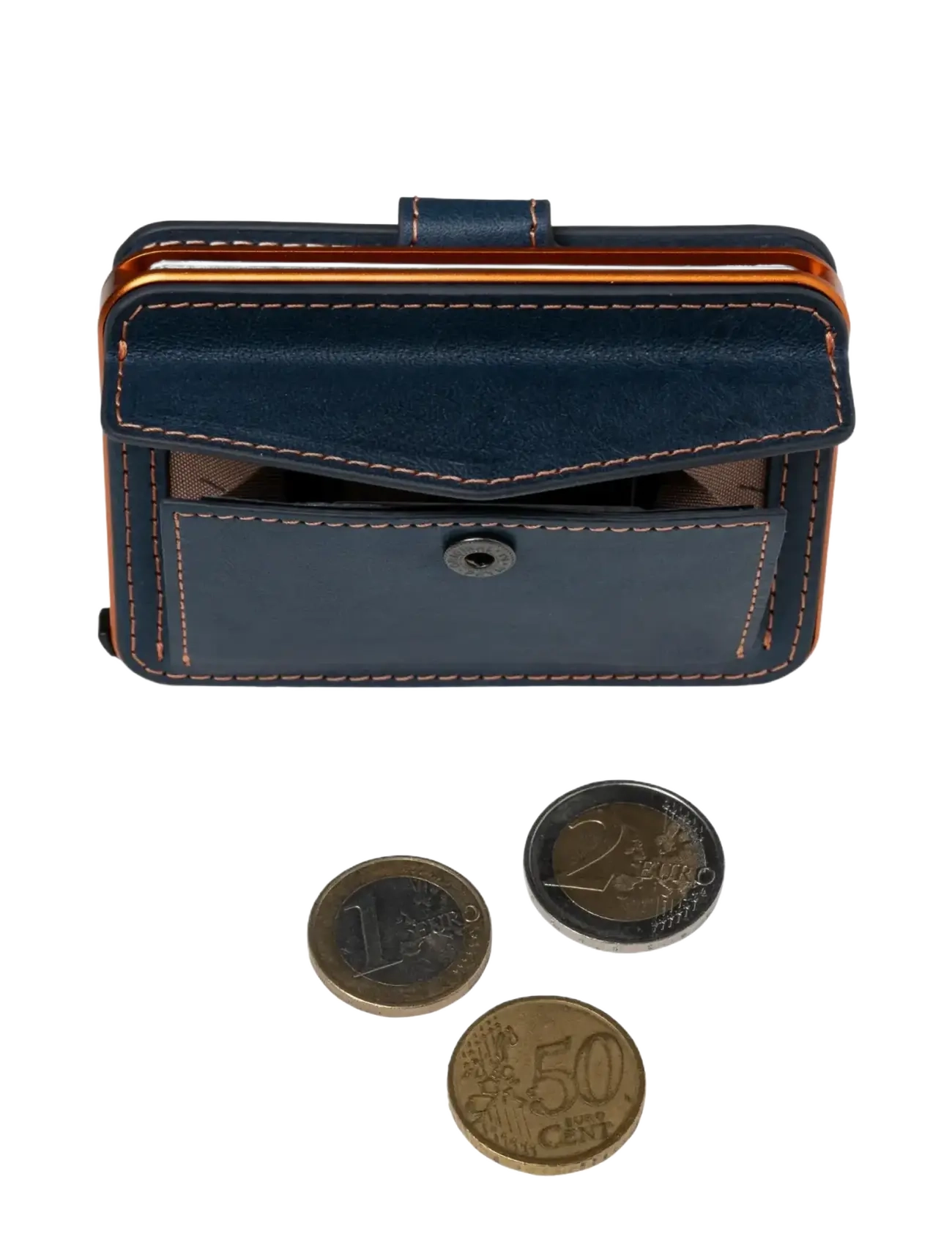Tony Perotti - Furbo Evo Large with banknote and coin compartment - plånböcker & fodral - blue - 3