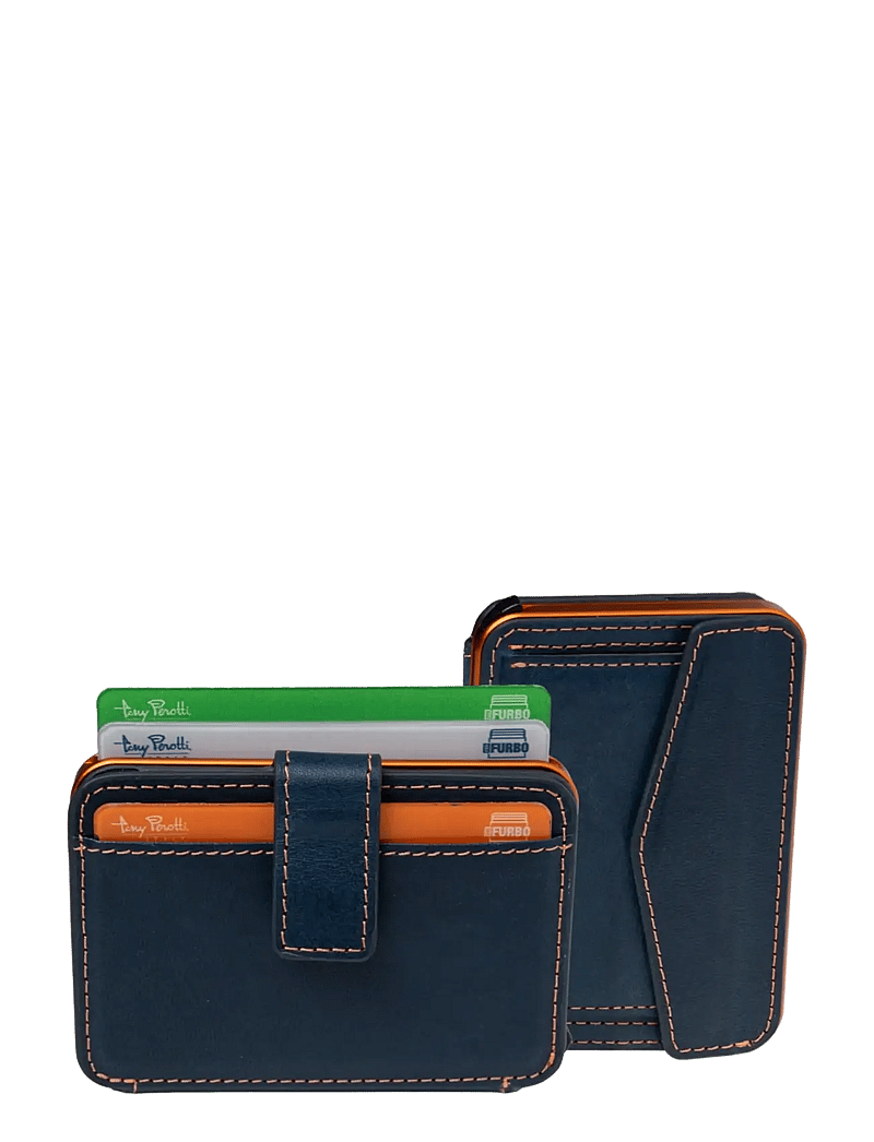 Tony Perotti - Furbo Evo Large with banknote and coin compartment - plånböcker & fodral - blue - 4