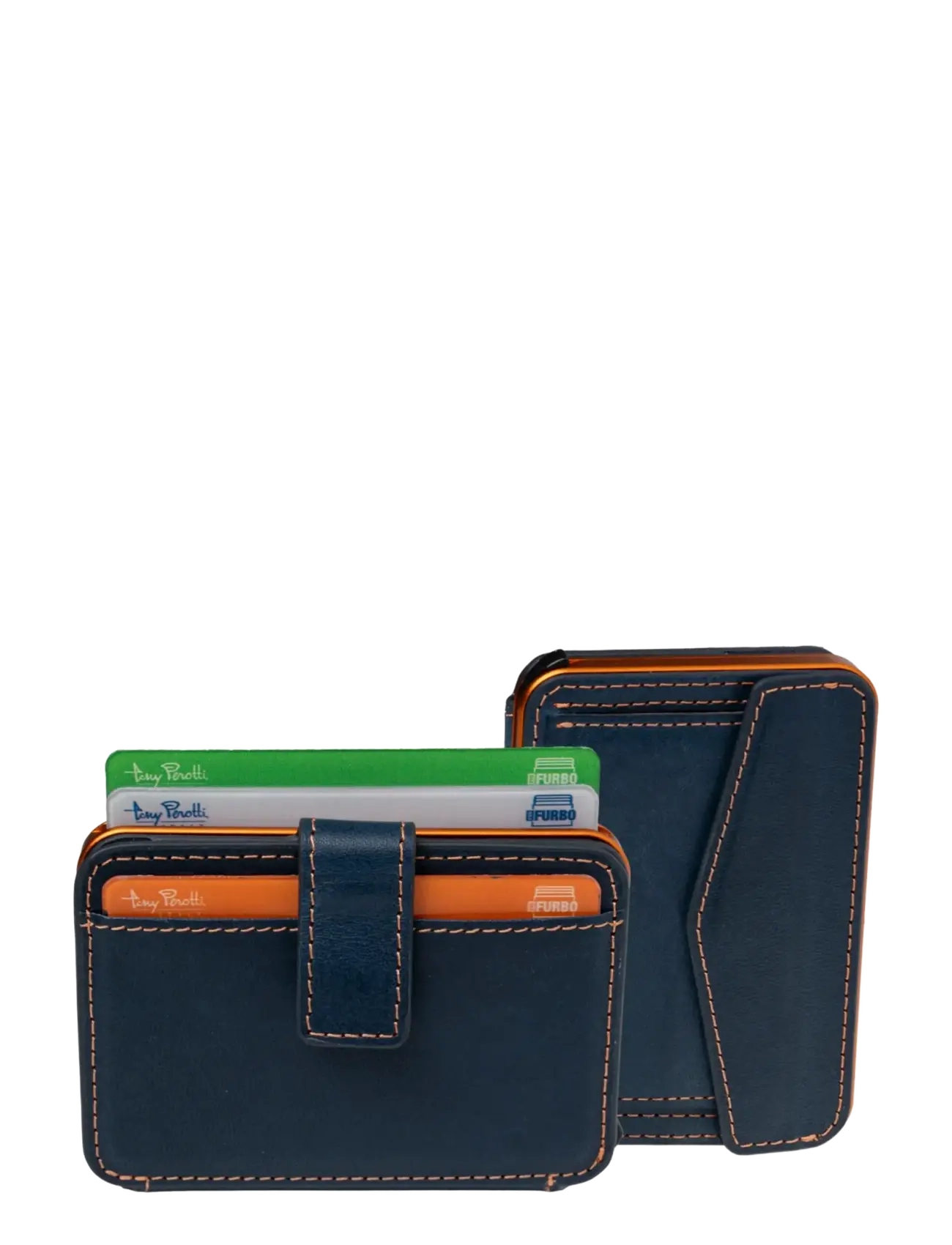 Tony Perotti - Furbo Evo Large with banknote and coin compartment - plånböcker & fodral - blue - 4