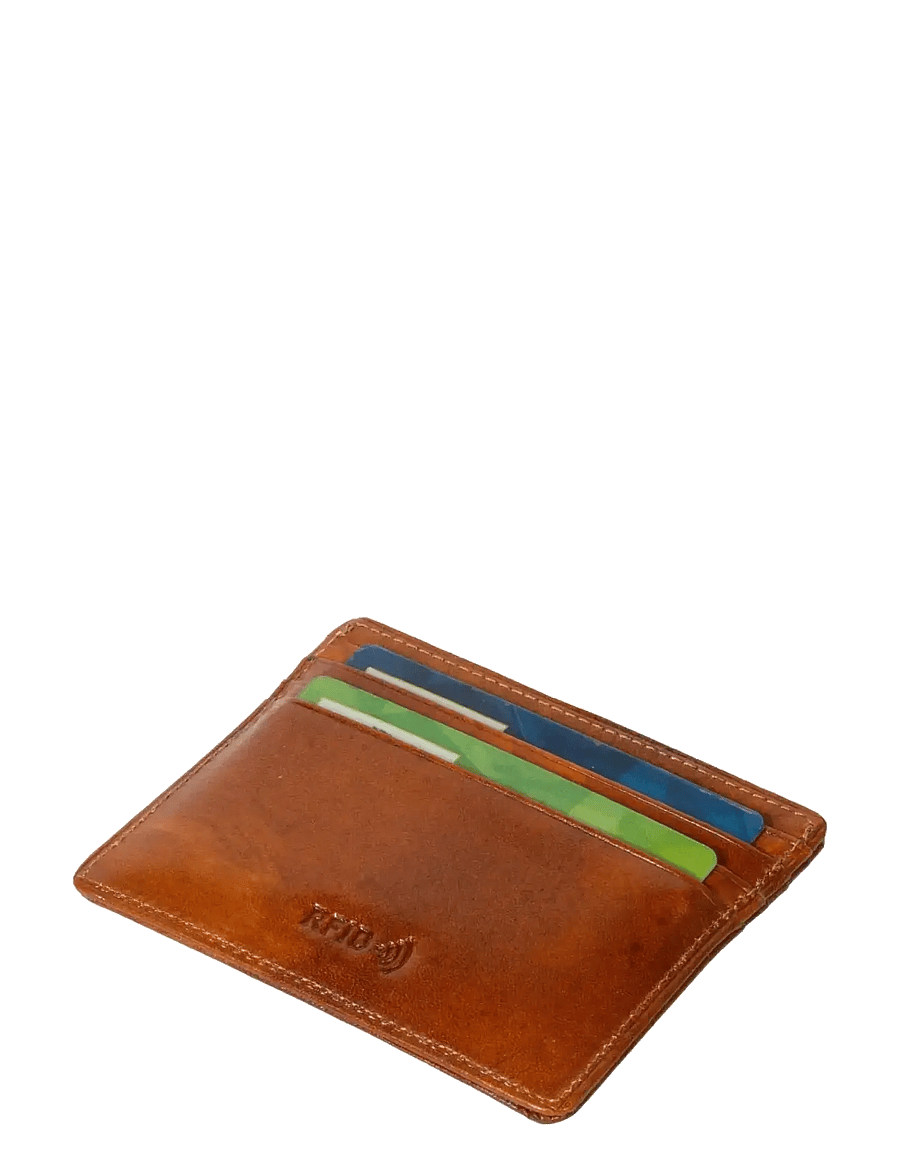 Tony Perotti - Creditcard wallet - piniginės ir dėklai - cognac - 1
