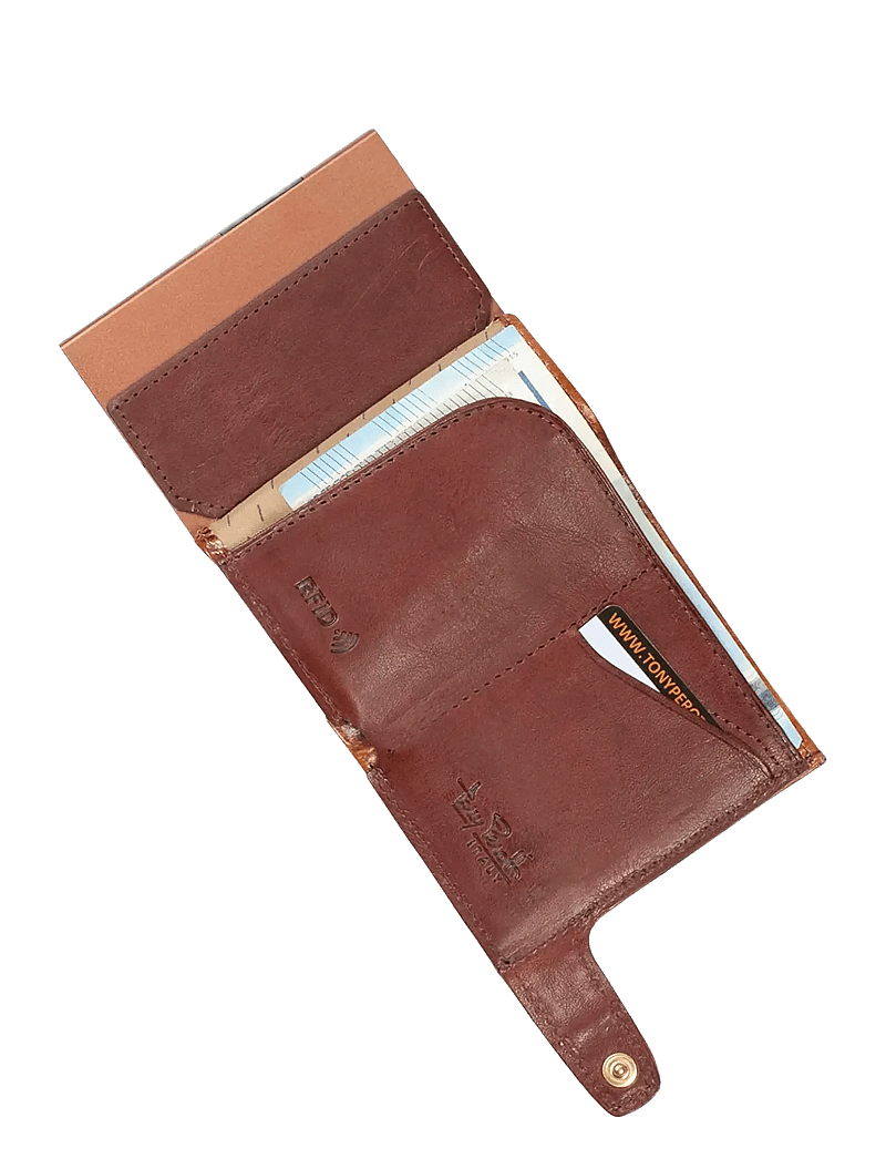 Tony Perotti - Furbo cardholder w/ banknote and coin pocket - brieftaschen und taschen - cognac - 2