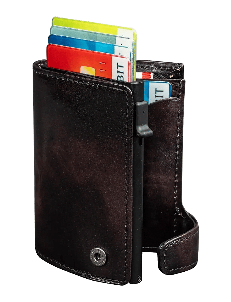 Tony Perotti - Furbo van Gogh cardholder with banknote and coin pocket - plånböcker & fodral - black - 0