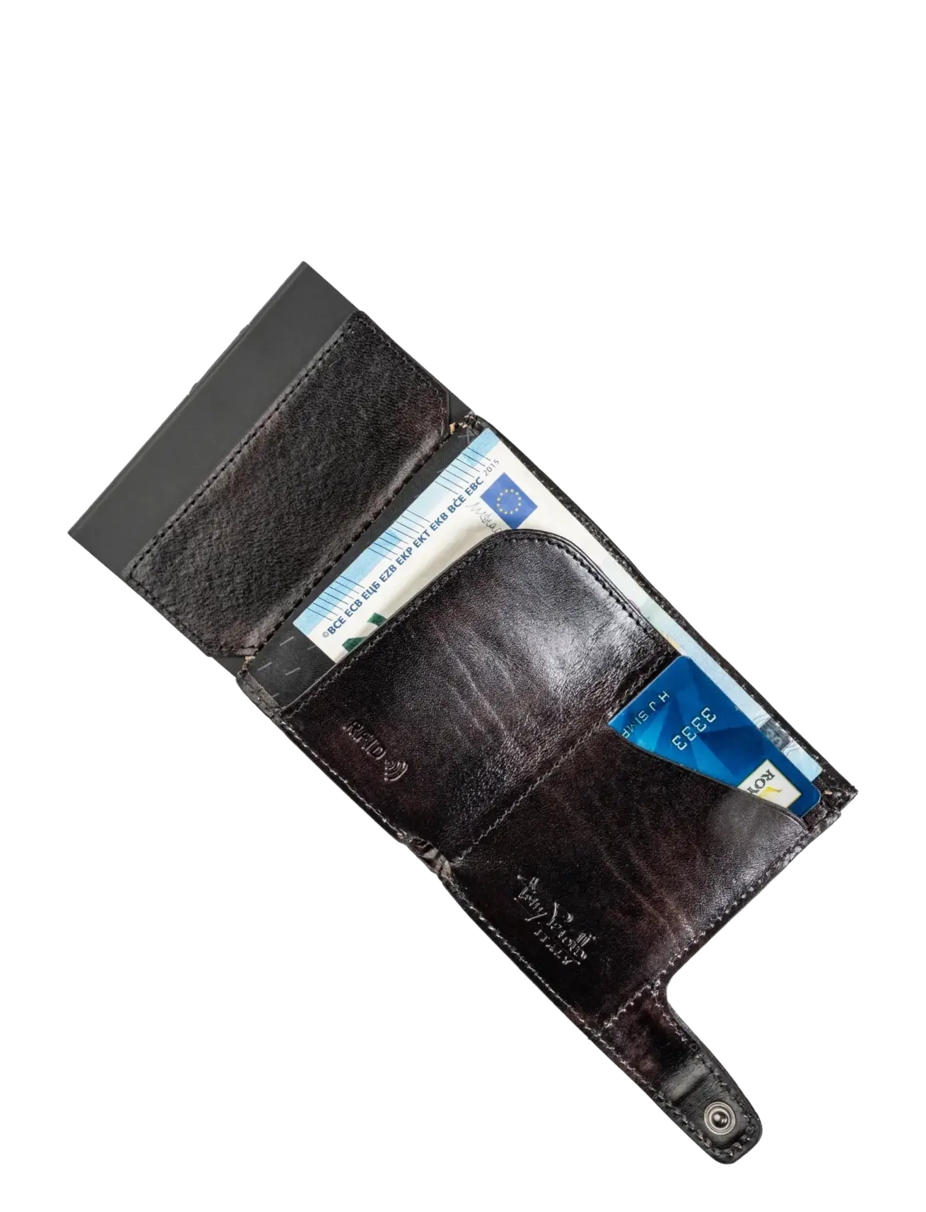 Tony Perotti - Furbo van Gogh cardholder with banknote and coin pocket - wallets & cases - black - 5