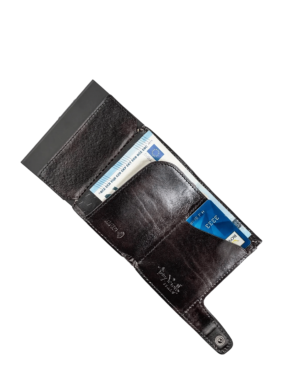 Tony Perotti - Furbo van Gogh cardholder with banknote and coin pocket - wallets & cases - black - 5