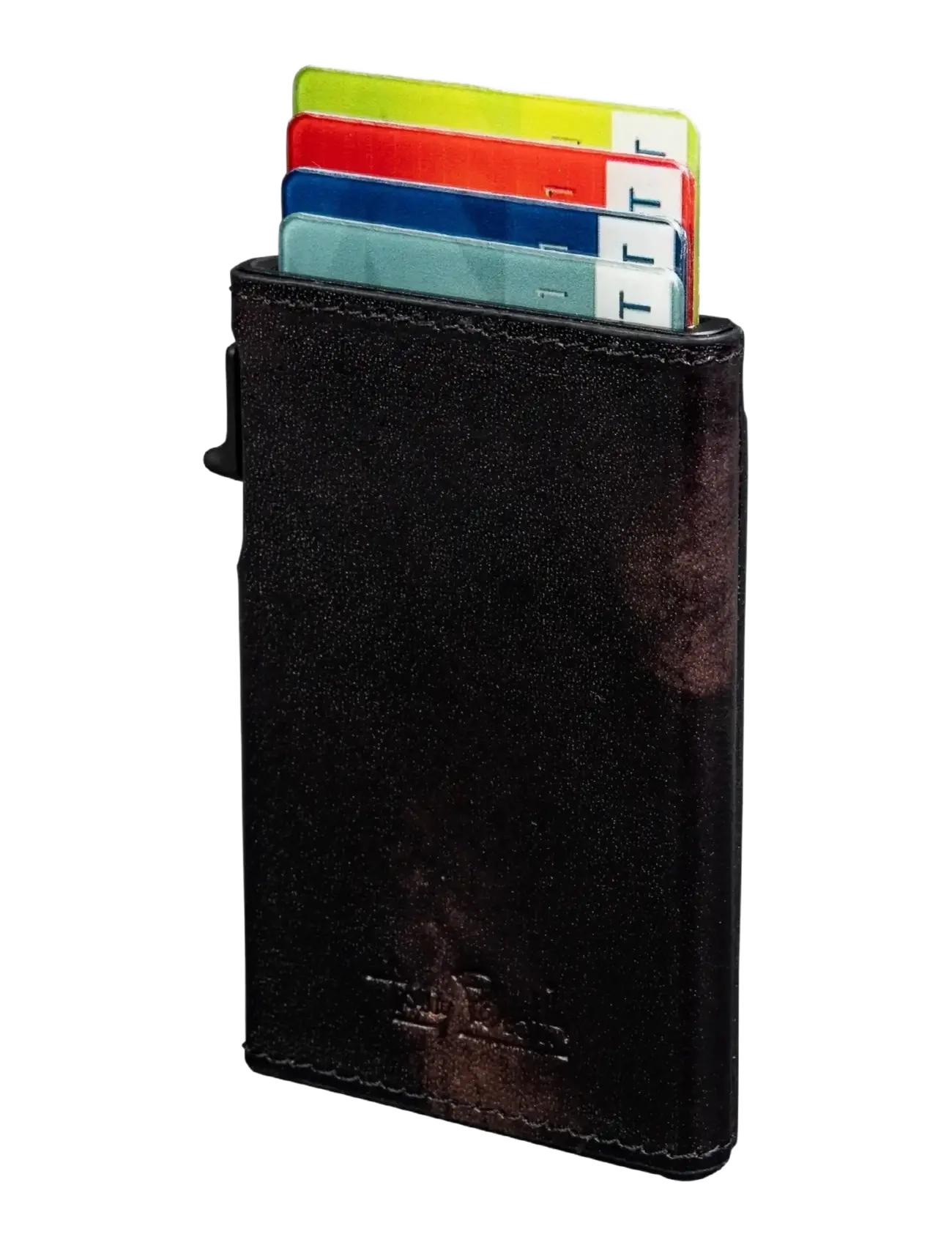 Tony Perotti Furbo Slim Cardholder With Outside Card Slot, One Size, Wallets, Schwarz - Cardholder, Männerswear