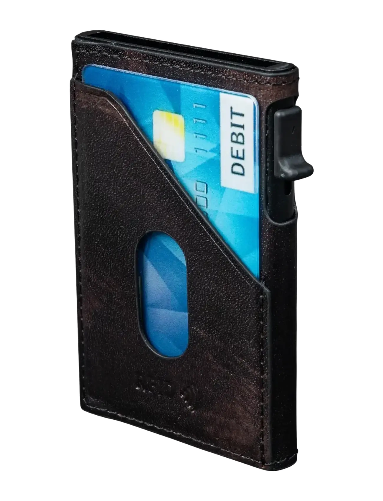 Tony Perotti - Furbo Slim Cardholder with outside card slot - wallets & cases - black - 2