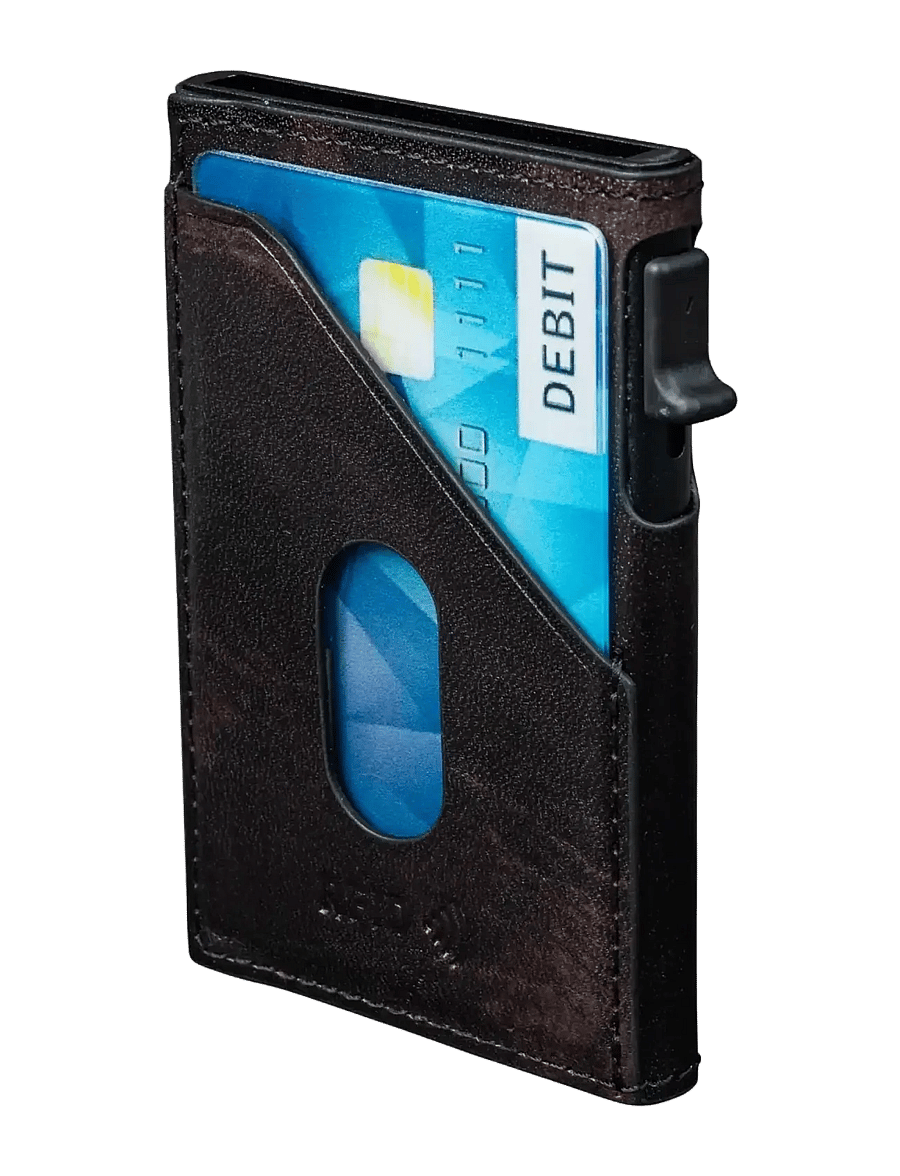 Tony Perotti - Furbo Slim Cardholder with outside card slot - wallets & cases - black - 2