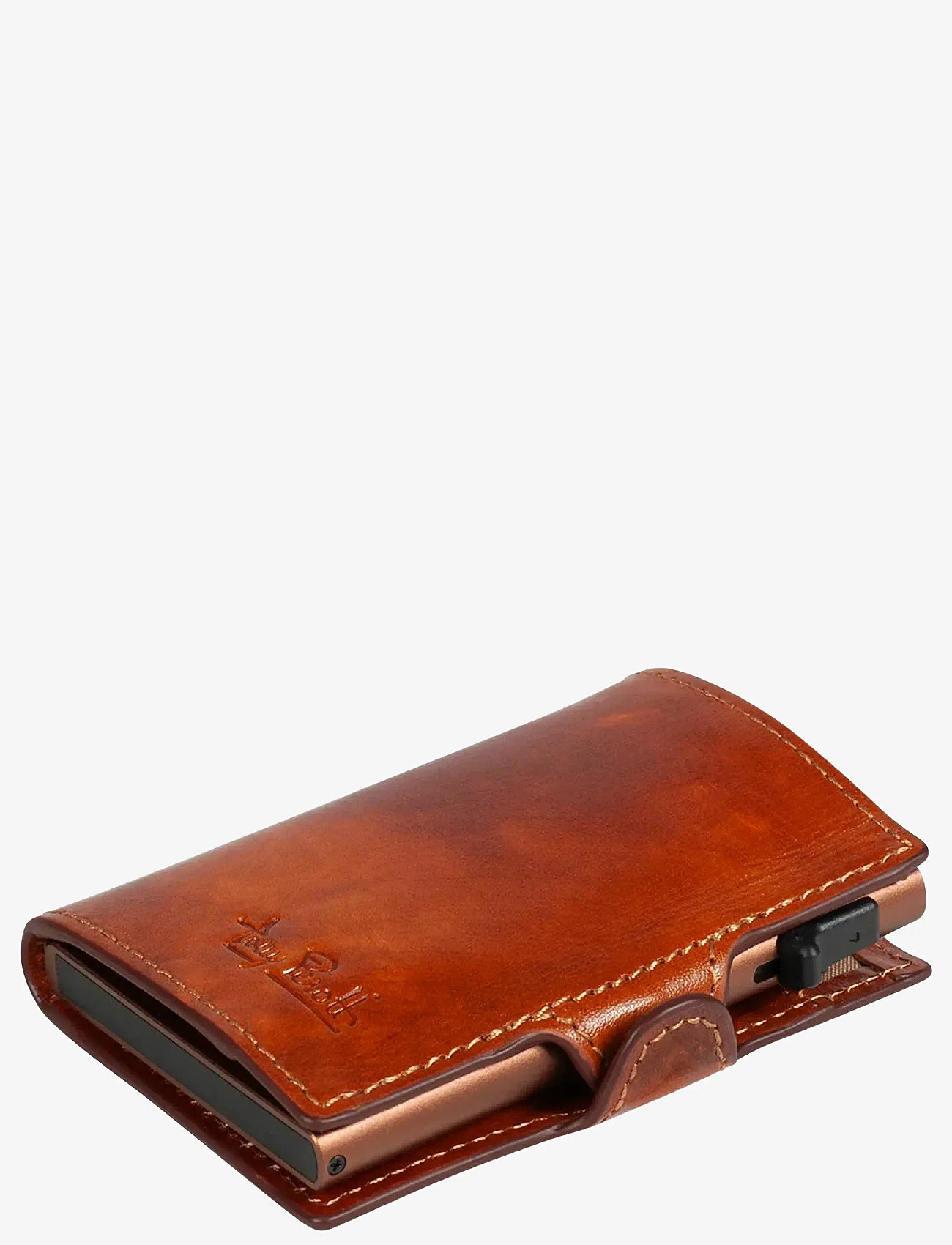 Tony Perotti - Furbo Carbon cardholder w/ banknote pocket - kaardihoidjad - cognac - 1