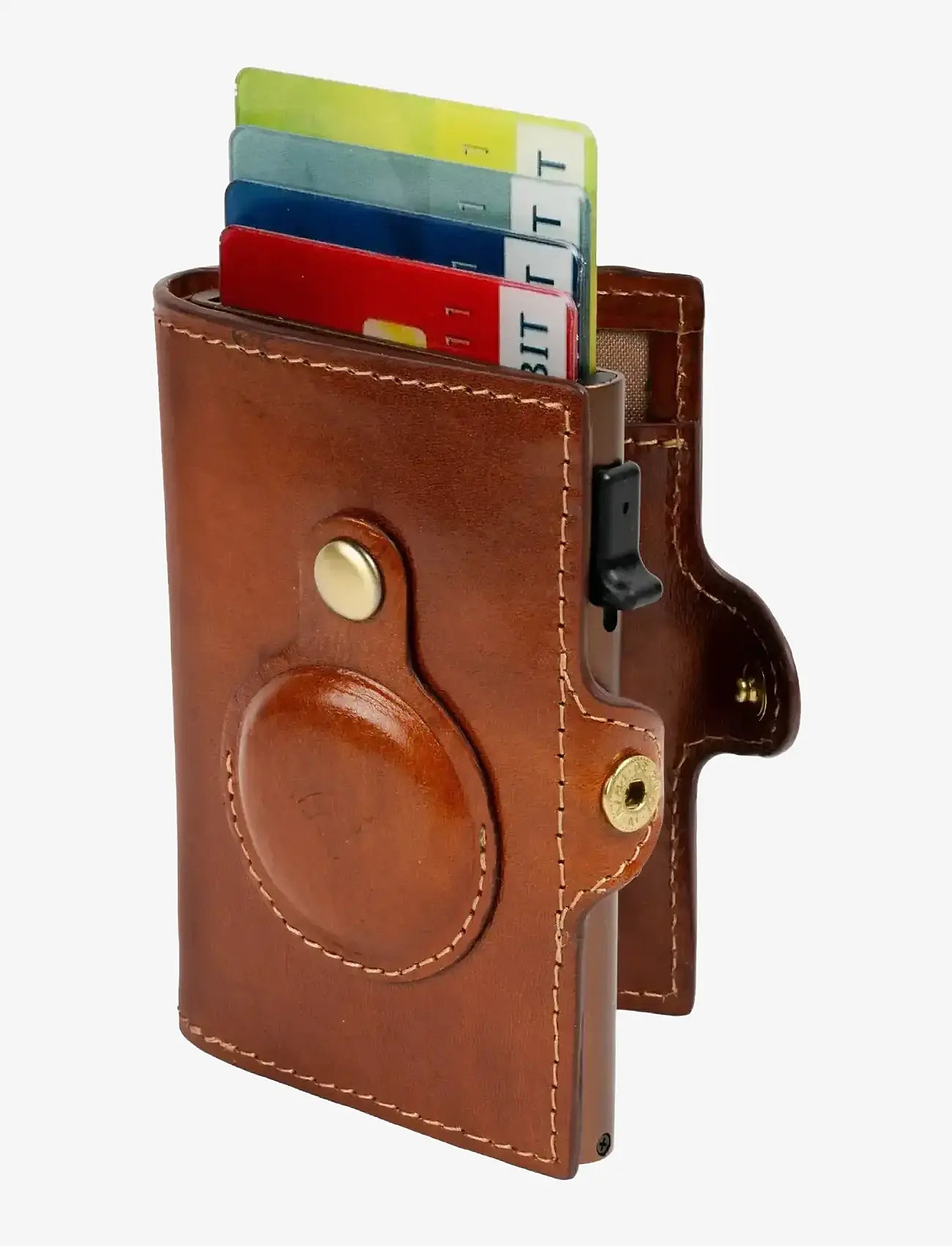 Tony Perotti - Furbo cardholder w/ AirTag - piniginės ir dėklai - cognac - 3