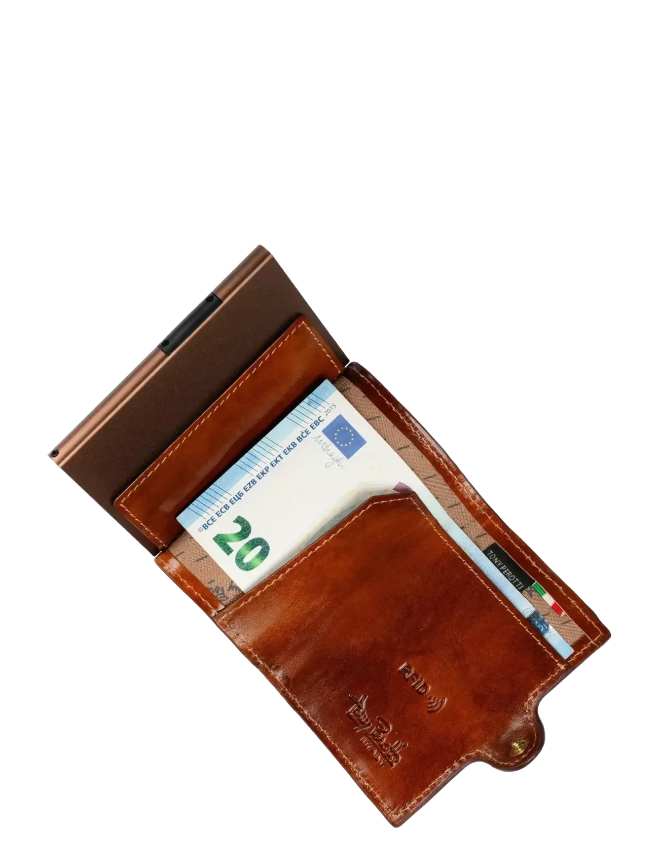 Tony Perotti - Furbo cardholder w/ AirTag - lompakot ja kotelot - cognac - 4