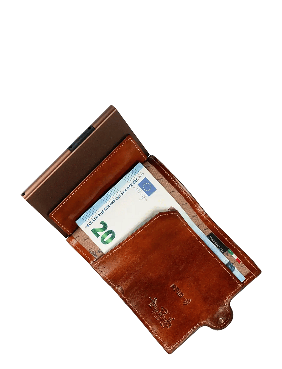 Tony Perotti - Furbo cardholder w/ AirTag - lompakot ja kotelot - cognac - 4