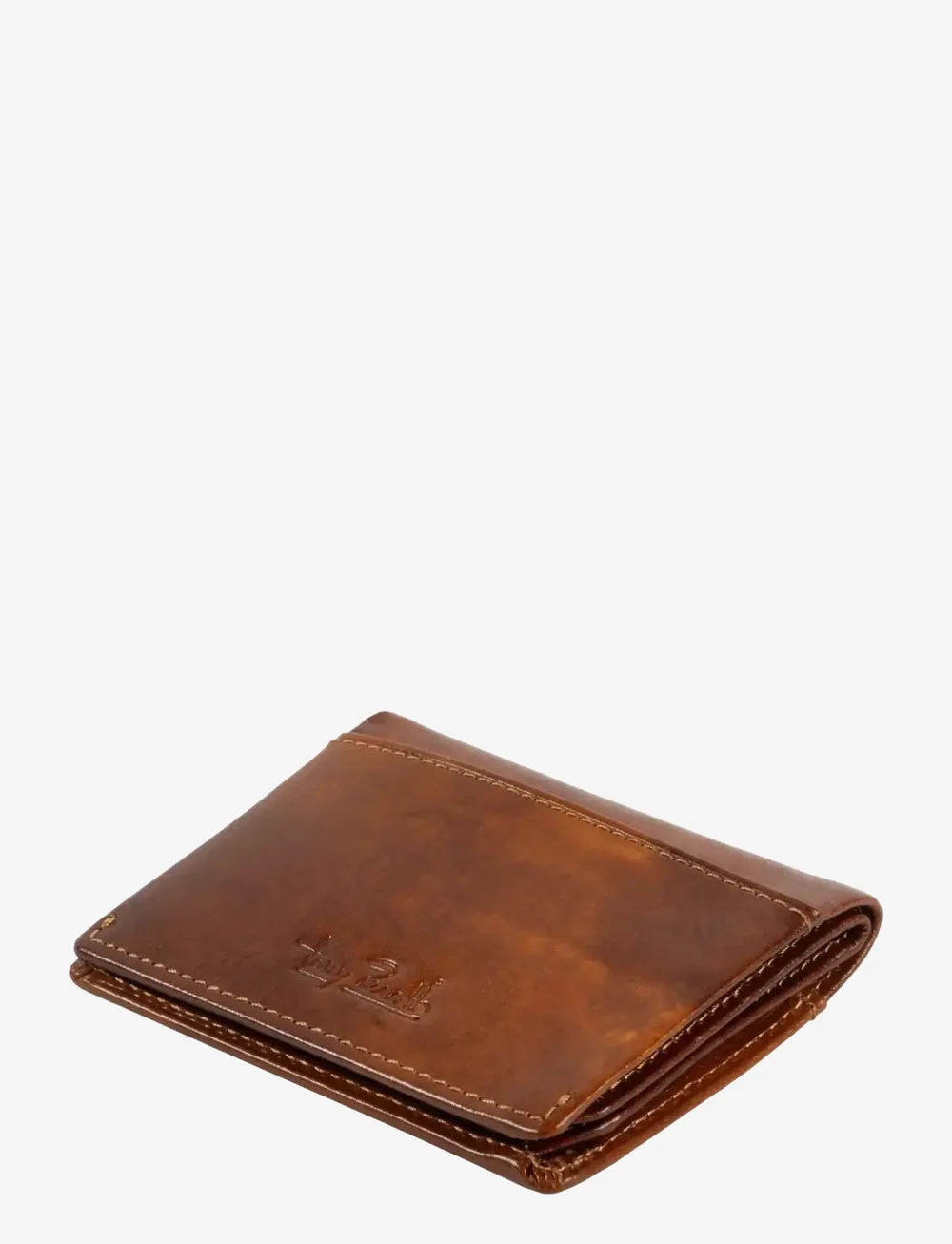 Tony Perotti - Creditcard wallet, fold, w/ banknote pocket - wallets & cases - cognac - 0