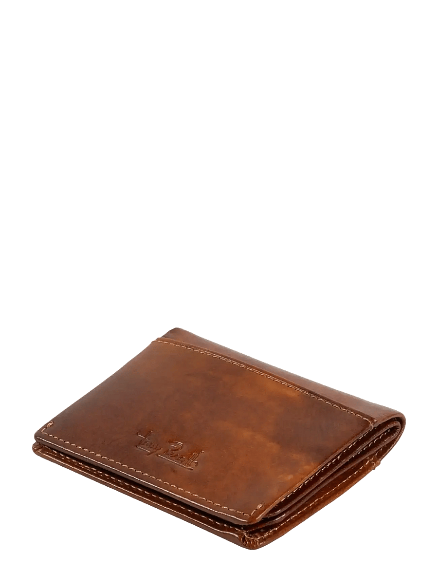 Tony Perotti - Creditcard wallet, fold, w/ banknote pocket - brieftaschen und taschen - cognac - 0